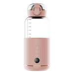 Jucarii, Copii si Bebe - Hrana si alaptare - Biberoane, suzete si accesorii hranire - Incalzitoare si termosuri bebe - Incalzitor portabil pentru lapte si apa, Luxofia, 300 ml, incalzire rapida <8 minute, mentinere caldura 8 ore, Roz - Infinity.ro
