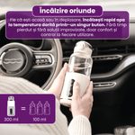 Jucarii, Copii si Bebe - Hrana si alaptare - Biberoane, suzete si accesorii hranire - Incalzitoare si termosuri bebe - Incalzitor portabil pentru lapte si apa, Luxofia, 300 ml, incalzire rapida <8 minute, mentinere caldura 8 ore, Roz - Infinity.ro