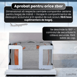 Sport si Outdoor - Articole de voiaj - Rucsacuri - Rucsac de calatorie, Luxofia, 40L, bagaj de mana aprobat pentru zbor, port USB, include 3 cuburi de ambalare, negru - Infinity.ro