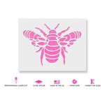 Casa si Gradina - Decoratiuni - DIY - Sabloane decorative pereti - Sablon Perete vopsire, tencuiala 0.7mm Mandala Bumble Bee Stencil Refolosibil, model MXSP7178, 200 x 200 mm - Infinity.ro