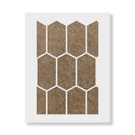 Casa si Gradina - Decoratiuni - DIY - Sabloane decorative pereti - Sablon Perete vopsire, tencuiala 900x600x0.7mm Elongated Hexagon Refolosibil, model MXSP7099 - Infinity.ro