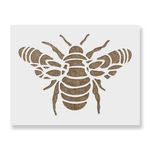 Casa si Gradina - Decoratiuni - DIY - Sabloane decorative pereti - Sablon Perete vopsire, tencuiala 0.7mm Mandala Bumble Bee Stencil Refolosibil, model MXSP7178, 200 x 200 mm - Infinity.ro