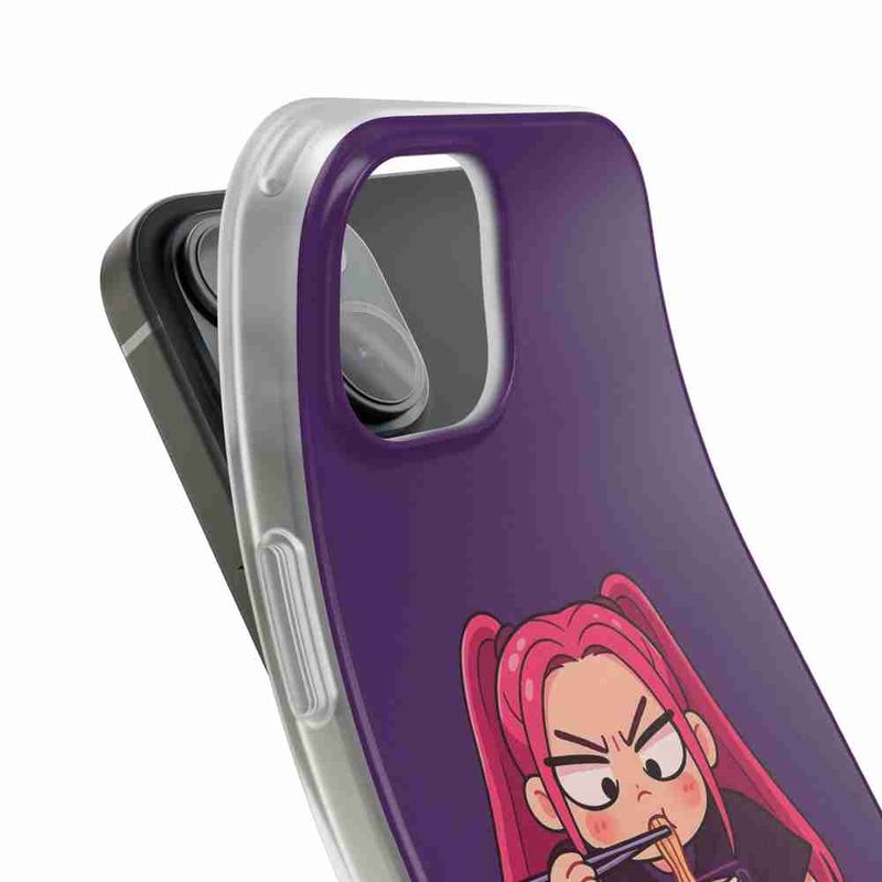 Laptop, Telefoane si Tablete - Telefoane mobile si accesorii - Accesorii Telefoane - Huse telefoane - Husa compatibila cu Huawei P40 Lite Silicon Gel Tpu Model KPop Demon Hunters Mira Draw Eating Ramen - Infinity.ro