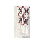 Fashion, accesorii si bijuterii - Femei - Imbracaminte femei - Camasi si bluze femei - Bluza dama M26 alb/rosu marimea S - Infinity.ro