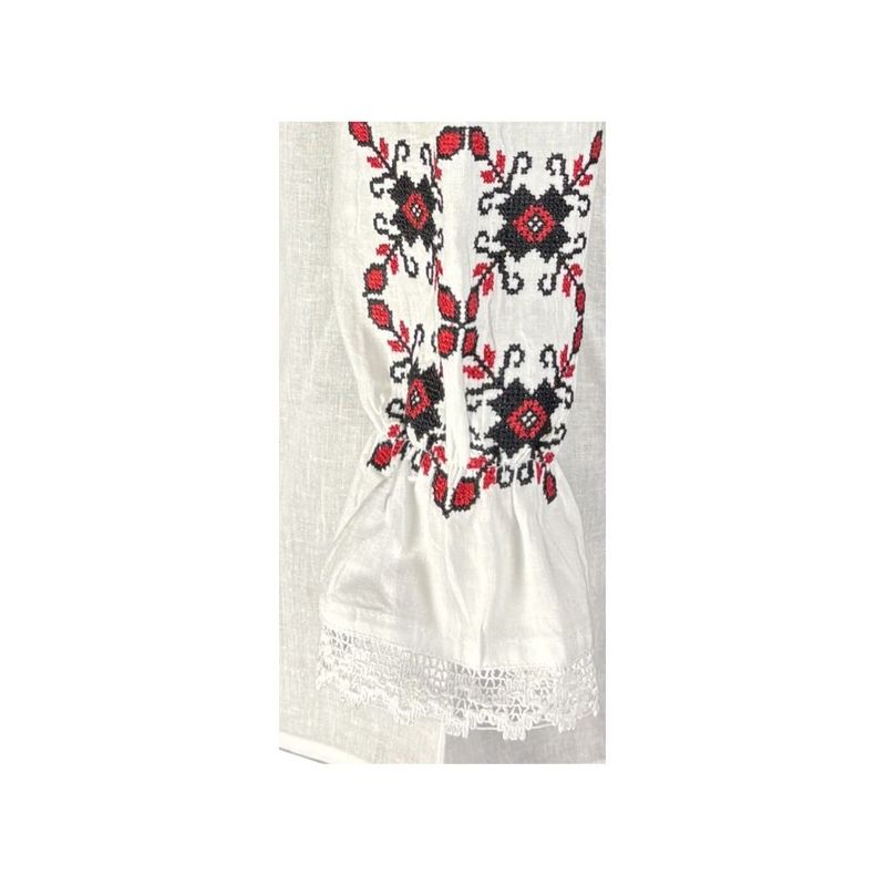 Fashion, accesorii si bijuterii - Femei - Imbracaminte femei - Camasi si bluze femei - Bluza dama M26 alb/rosu marimea S - Infinity.ro