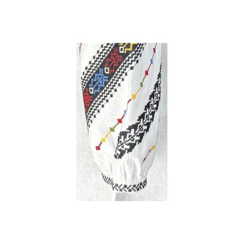 Fashion, accesorii si bijuterii - Femei - Imbracaminte femei - Camasi si bluze femei - Bluza dama M26 alb/albastru , marimea XL - Infinity.ro