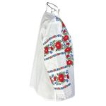 Fashion, accesorii si bijuterii - Femei - Imbracaminte femei - Camasi si bluze femei - Bluza dama M26 alb verde inchis marimea S - Infinity.ro