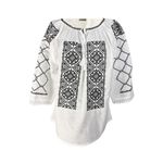 Fashion, accesorii si bijuterii - Femei - Imbracaminte femei - Camasi si bluze femei - Bluza dama M26 alb/negru mat , marimea M - Infinity.ro