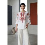 Fashion, accesorii si bijuterii - Femei - Imbracaminte femei - Camasi si bluze femei - Bluza dama M26 alb/galben , marimea 2XL - Infinity.ro