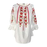 Fashion, accesorii si bijuterii - Femei - Imbracaminte femei - Camasi si bluze femei - Bluza dama M26 alb/galben , marimea 2XL - Infinity.ro