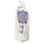 Fashion, accesorii si bijuterii - Femei - Imbracaminte femei - Camasi si bluze femei - Bluza dama M26 alb/maro marimea S - Infinity.ro