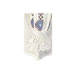 Fashion, accesorii si bijuterii - Femei - Imbracaminte femei - Camasi si bluze femei - Bluza dama M26 alb/maro , marimea L - Infinity.ro