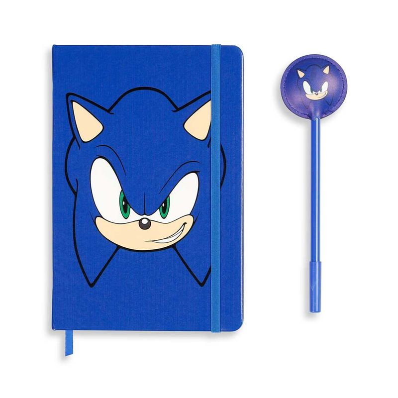 Carti si Birotica - Papetarie - Agende si calendare - Agende si carnete - Set carnet si pix Sonic The Hedgehog, 23x22x2 cm - Infinity.ro