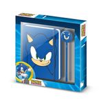 Carti si Birotica - Papetarie - Agende si calendare - Agende si carnete - Set carnet si pix Sonic The Hedgehog, 23x22x2 cm - Infinity.ro