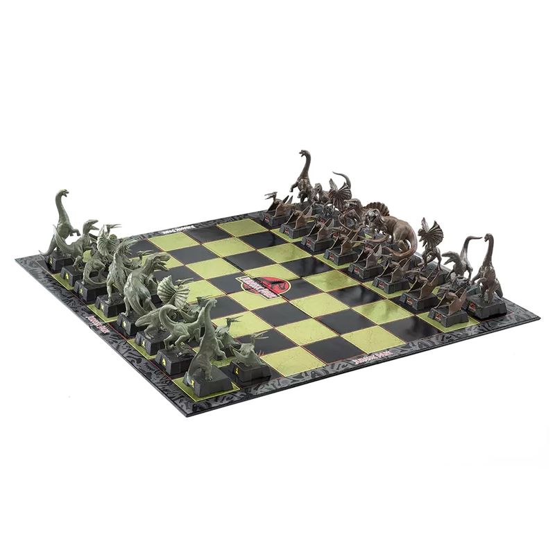 Sport si Outdoor - Alte sporturi - Sah si table - Joc sah Jurassic Park, 45x45 cm - Infinity.ro