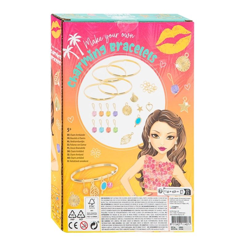 Jucarii, Copii si Bebe - Jucarii si jocuri - Jucarii & jocuri educative - Seturi de artizanat - Set creativ, propriile bratari cu charm-uri, accesorii aurii, Besties, 5+ ani - Infinity.ro