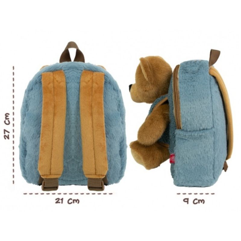 Carti si Birotica - Rechizite - Rucsacuri si genti scolare - Rucsac Be My Friend, Perletti, pentru gradinita, cu ursulet de plus detasabil, 21x27x9 cm - Infinity.ro