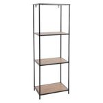 Casa si Gradina - Mobilier - Biblioteci si rafturi - Etajere - Etajera pentru depozitare, cu 3 polite din MDF si structura metalica, 45x30x130 cm - Infinity.ro