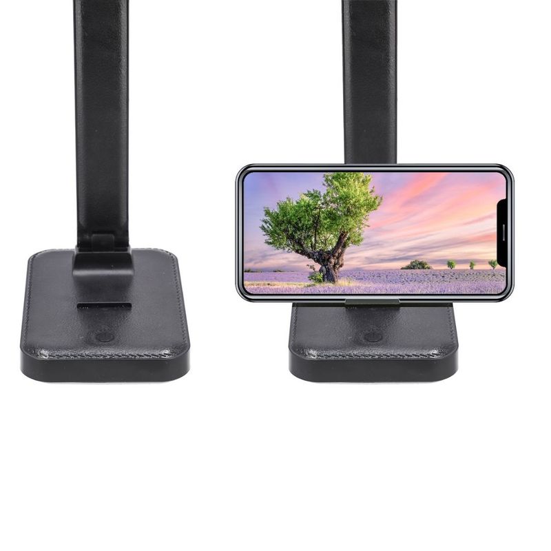 Casa si Gradina - Corpuri si surse de iluminat - Veioze si lampi - Veioze - Lampa de birou LED Jumi, cu suport pentru telefon, negru, 3 niveluri de luminozitate - Infinity.ro