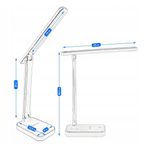 Casa si Gradina - Corpuri si surse de iluminat - Veioze si lampi - Veioze - Lampa de birou LED Jumi, cu suport pentru telefon, negru, 3 niveluri de luminozitate - Infinity.ro