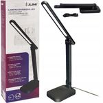 Casa si Gradina - Corpuri si surse de iluminat - Veioze si lampi - Veioze - Lampa de birou LED Jumi, cu suport pentru telefon, negru, 3 niveluri de luminozitate - Infinity.ro