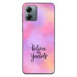 Laptop, Telefoane si Tablete - Telefoane mobile si accesorii - Accesorii Telefoane - Huse telefoane - Husa compatibila cu Motorola Moto G14 Silicon Gel Tpu Model Belive in Yourself - Infinity.ro