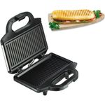 Electronice si Electrocasnice - Electrocasnice bucatarie - Preparare paine - Sandwich-maker - Sandwich-maker Tefal SM157236, 700W, maner izolat, sistem de blocare, invelis antiaderent, Negru - Infinity.ro