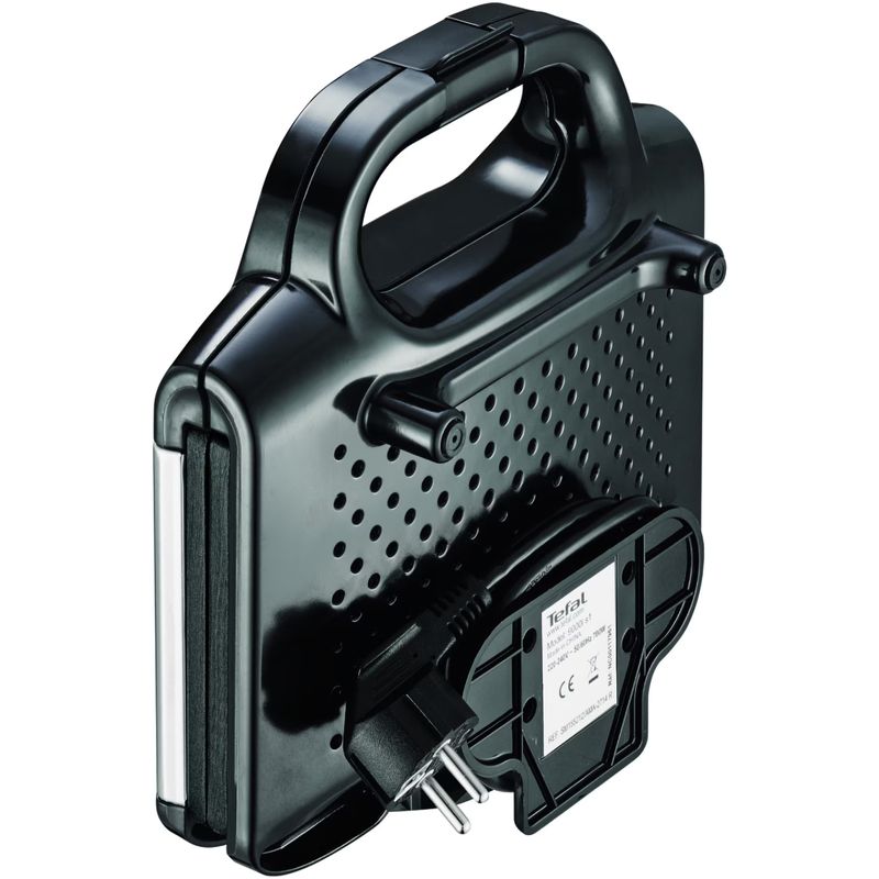 Electronice si Electrocasnice - Electrocasnice bucatarie - Preparare paine - Sandwich-maker - Sandwich-maker Tefal SM157236, 700W, maner izolat, sistem de blocare, invelis antiaderent, Negru - Infinity.ro