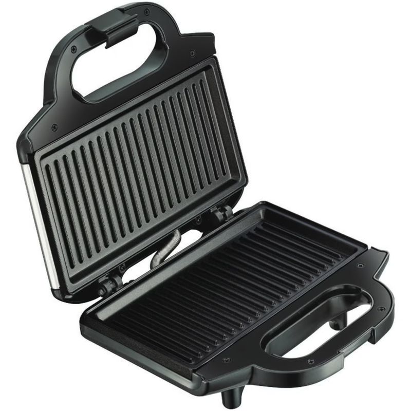 Electronice si Electrocasnice - Electrocasnice bucatarie - Preparare paine - Sandwich-maker - Sandwich-maker Tefal SM157236, 700W, maner izolat, sistem de blocare, invelis antiaderent, Negru - Infinity.ro