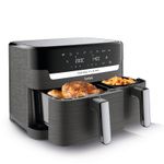 Electronice si Electrocasnice - Electrocasnice bucatarie - Aparate de gatit & desert - Friteuze - Friteuza dubla cu aer cald Tefal Dual Easy Fry & Grill air fryer EY905B10, 2700 W, capacitate 8.3 L - Infinity.ro