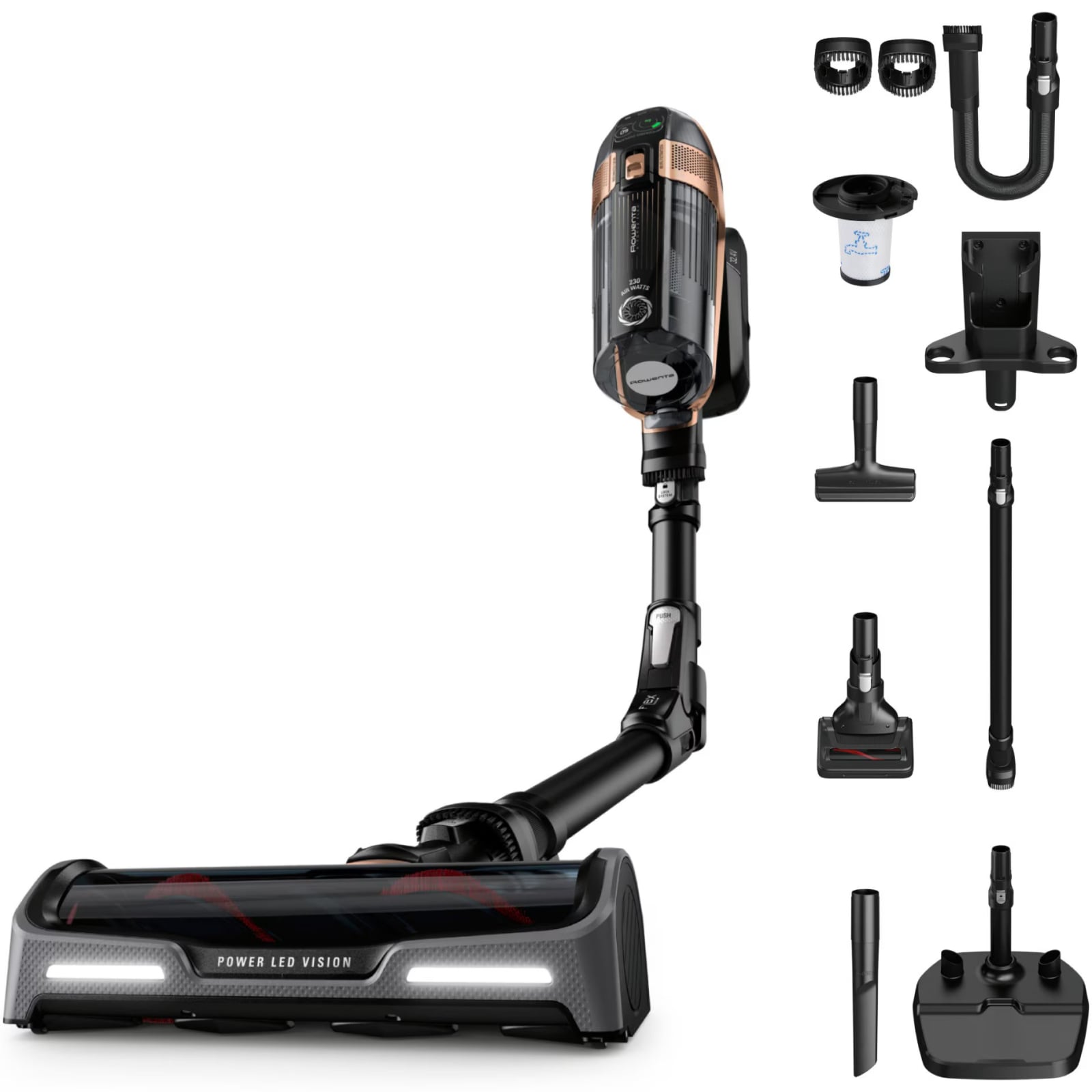 Aspirator vertical fara fir Rowenta X-Force Flex 15.60 RH99F1WO, 550W, 32.4V, autonomie 80 min, filtrare 99.9%