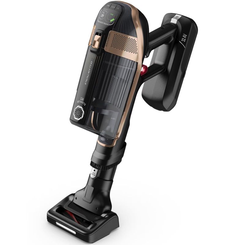 Electronice si Electrocasnice - Ingrijirea locuintei - Aspiratoare - Aspirator vertical fara fir Rowenta X-Force Flex 15.60 RH99F1WO, 550W, 32.4V, autonomie 80 min, filtrare 99.9% - Infinity.ro