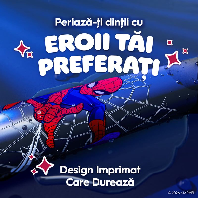Ingrijire personala si Cosmetice - Igiena dentara - Periute de dinti electrice - Periuta de dinti electrica Oral-B iO Kids Marvel Spiderman, 1 capat de periaj, 1 trusa de calatorie - Infinity.ro