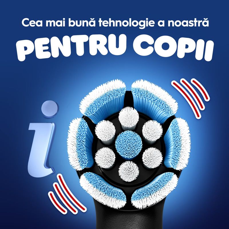 Ingrijire personala si Cosmetice - Igiena dentara - Periute de dinti electrice - Periuta de dinti electrica Oral-B iO Kids Marvel Spiderman, 1 capat de periaj, 1 trusa de calatorie - Infinity.ro