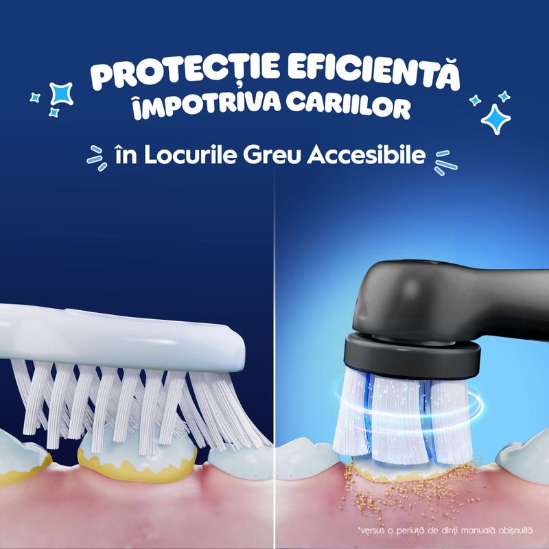 Ingrijire personala si Cosmetice - Igiena dentara - Periute de dinti electrice - Periuta de dinti electrica Oral-B iO Kids Marvel Spiderman, 1 capat de periaj, 1 trusa de calatorie - Infinity.ro
