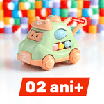 Jucarii, Copii si Bebe - Jucarii si jocuri - Vehicule si jucarii cu telecomanda - Masinute - Masinuta kidsNplay, 125x85x80 mm, verde multicolor, efecte sonore si luminoase, plastic, 02 ani+ - Infinity.ro