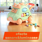 Jucarii, Copii si Bebe - Jucarii si jocuri - Vehicule si jucarii cu telecomanda - Masinute - Masinuta kidsNplay, 125x85x80 mm, verde multicolor, efecte sonore si luminoase, plastic, 02 ani+ - Infinity.ro