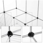 Petshop - Accesorii petshop - Culcusuri si custi - Tarcuri si colivii - Tarc animale mici rozatoare plastic modular diy, 143x108x92 cm, panouri transparente, alb - Infinity.ro