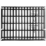 Petshop - Accesorii petshop - Culcusuri si custi - Tarcuri si colivii - Tarc animale companie fier configurabil usa acces xxl, 120x120x60 cm, pliabil, negru - Infinity.ro