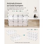 Petshop - Accesorii petshop - Culcusuri si custi - Tarcuri si colivii - Tarc pentru animale mici rozatoare, din plastic, modulara, 125x63x42 cm, alb - Infinity.ro