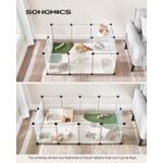 Petshop - Accesorii petshop - Culcusuri si custi - Tarcuri si colivii - Tarc pentru animale mici rozatoare, din plastic, modulara, 125x63x42 cm, alb - Infinity.ro