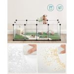 Petshop - Accesorii petshop - Culcusuri si custi - Tarcuri si colivii - Tarc pentru animale mici rozatoare, din plastic, modulara, 125x63x42 cm, alb - Infinity.ro