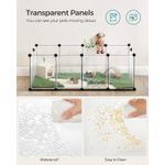 Petshop - Accesorii petshop - Culcusuri si custi - Tarcuri si colivii - Tarc pentru animale mici rozatoare, din plastic, modulara, 125x63x42 cm, alb - Infinity.ro