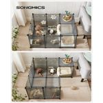 Petshop - Accesorii petshop - Culcusuri si custi - Tarcuri si colivii - Tarc pentru animale de companie, din plastic, DIY, configurabil, 143x73x46cm, gri - Infinity.ro
