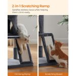 Petshop - Accesorii petshop - Jucarii animale - Ansambluri de joaca - Ansamblu de joaca pentru pisici, tip copac, cu 2 culcusuri si ascunzatoare, 48x48x96cm, gri inchis - Infinity.ro