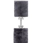 Petshop - Accesorii petshop - Jucarii animale - Ansambluri de joaca - Ansamblu joaca pisici stalp catarat pana la tavan reglabil, 240-265 cm, stalpi sisal, gri inchis - Infinity.ro
