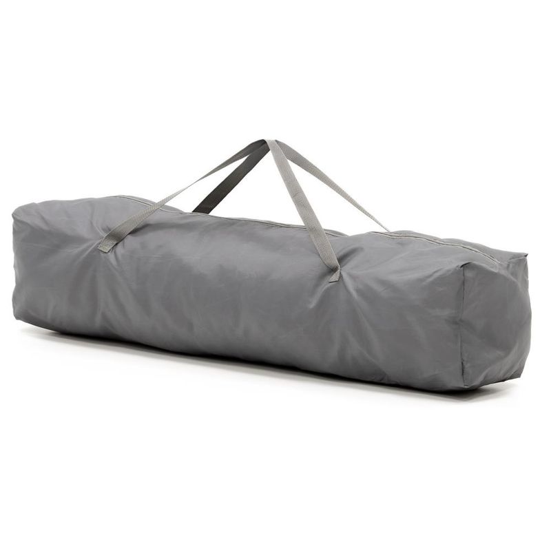 Petshop - Accesorii petshop - Culcusuri si custi - Tarcuri si colivii - Tarc joaca pliabil copii intrare fermoar plasa protectie, 200x180x66 cm, sigur, gri - Infinity.ro