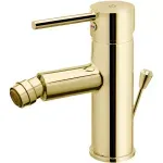 Casa si Gradina - Sanitare - Lavoar baie si accesorii - Baterii sanitare - Baterie bideu Fdesign Flusso, M, 157 mm, ventil, lucios, auriu, FD1-FLS-6-55 - Infinity.ro