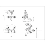 Casa si Gradina - Sanitare - Lavoar baie si accesorii - Baterii sanitare - Baterie cada - dus FDesign Lacrima dubla comanda crom lucios cu set de dus - Infinity.ro