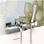Casa si Gradina - Sanitare - Lavoar baie si accesorii - Baterii sanitare - Baterie de cada FDesign Brina FD1-BRN-1-11, 1/2'', aparenta, diverter, monocomanda, cartus ceramic, crom - Infinity.ro